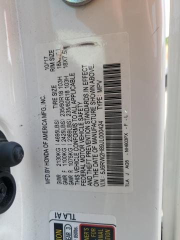 2018 HONDA CR-V EXL 5J6RW2H89JL000424