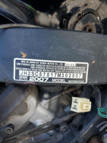 2007 HONDA CBR1000 RR #3240082480