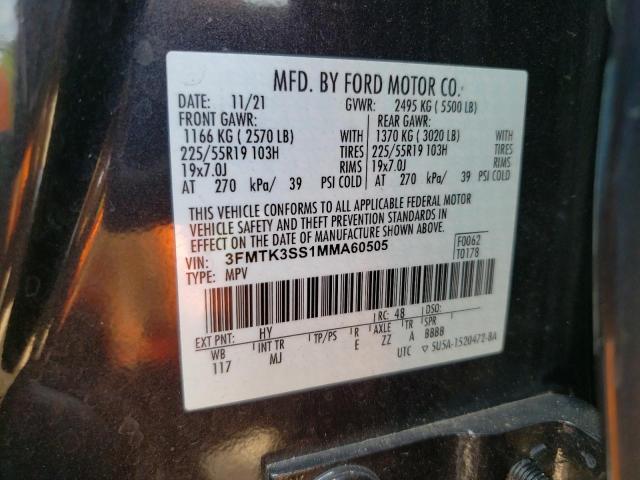 2021 FORD MUSTANG MACH-E PREMIUM 3FMTK3SS1MMA60505