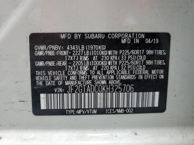 2019 SUBARU CROSSTREK JF2GTADC0KH325706