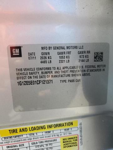 2012 CHEVROLET MALIBU LTZ - 1G1ZE5E01CF121371
