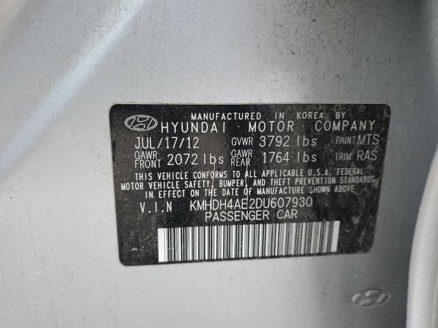 2013 HYUNDAI ELANTRA GL - KMHDH4AE2DU607930