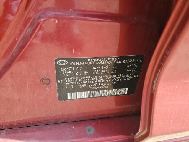 2015 HYUNDAI SONATA SE 5NPE24AF1FH204408