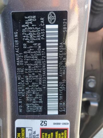 2022 TOYOTA CAMRY NIGH 4T1S31AK6NU572174