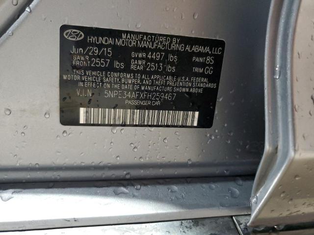 2015 HYUNDAI SONATA SPO 5NPE34AFXFH259467