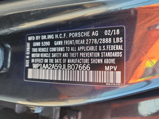 2018 PORSCHE MACAN WP1AA2A59JLB07666