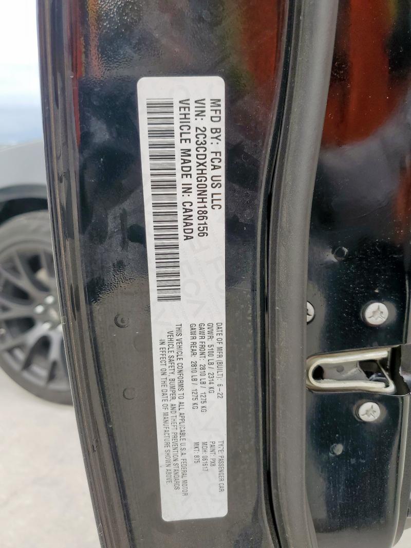 2022 DODGE CHARGER GT 2C3CDXHG0NH186156