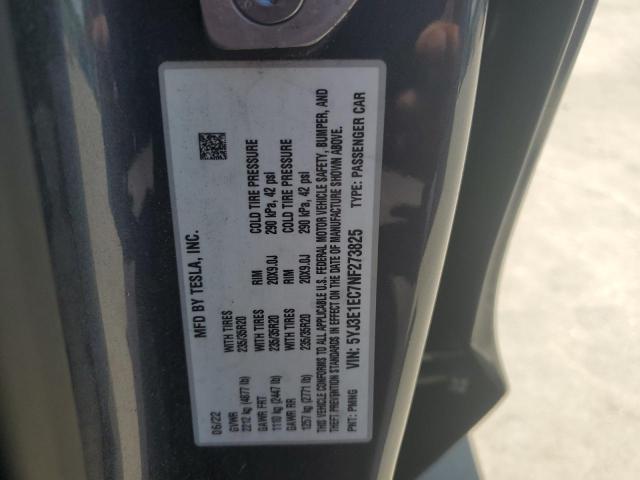 2022 TESLA MODEL 3 5YJ3E1EC7NF273825