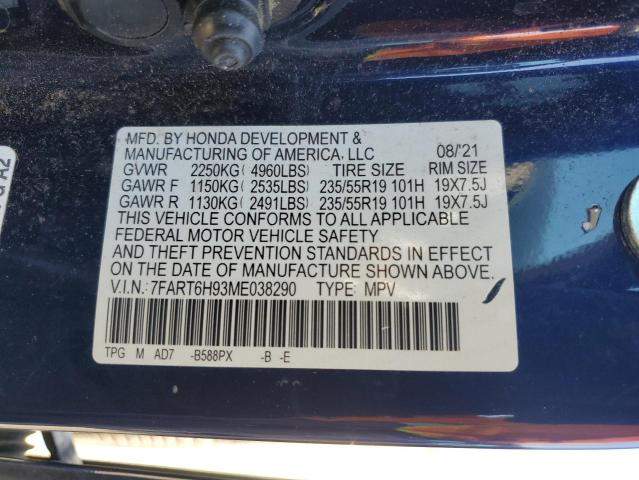 2021 HONDA CR-V TOURI 7FART6H93ME038290