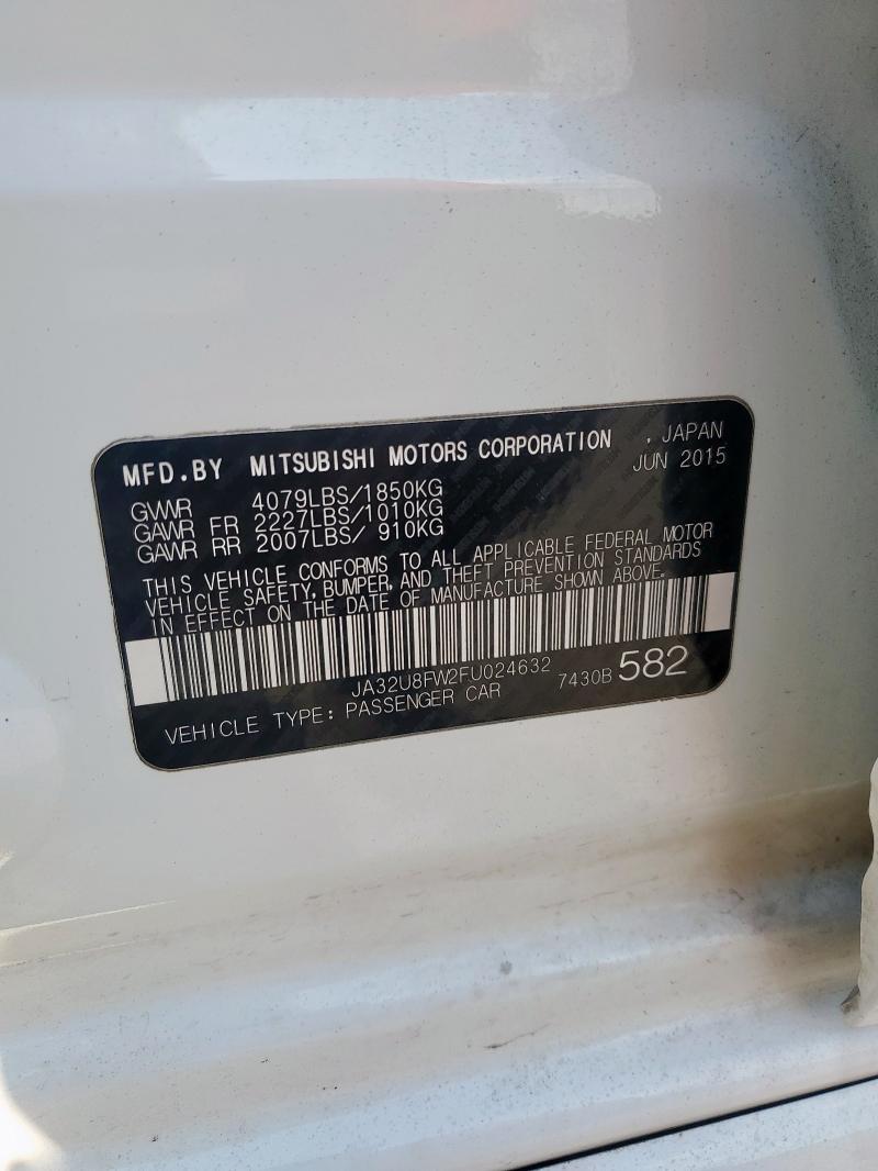 2015 MITSUBISHI LANCER GT JA32U8FW2FU024632