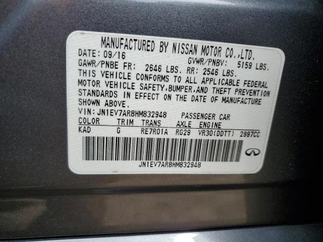 2017 INFINITI Q50 PREMIU JN1EV7AR8HM832948