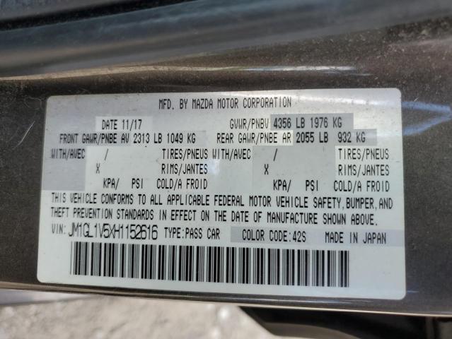 2017 MAZDA 6 TOURING JM1GL1V5XH1152616