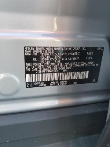 2022 TOYOTA RAV4 XLE 2T3P1RFV1NW283854