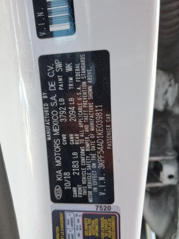 2019 KIA FORTE EX 3KPF54AD1KE039811