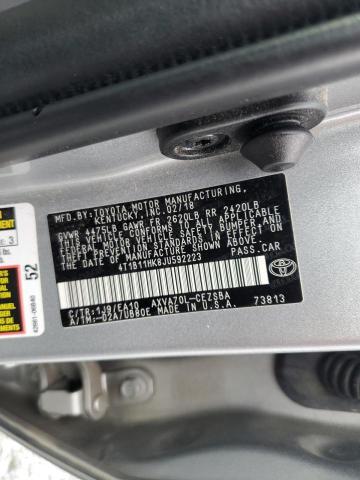 2018 TOYOTA CAMRY SE 4T1B11HK8JU592223