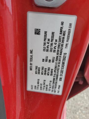 2022 TESLA MODEL 3 5YJ3E1EA5NF286216