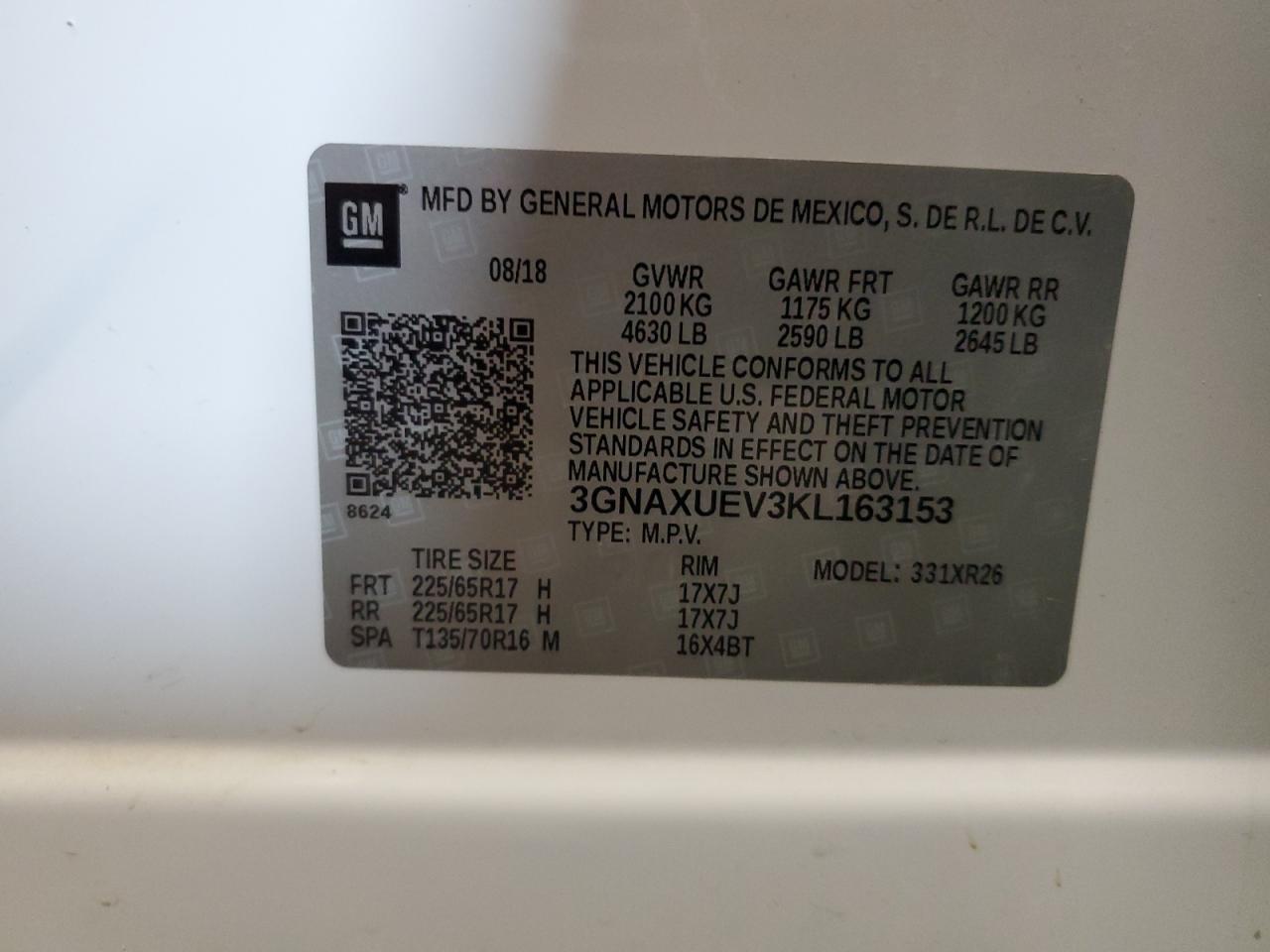 CHEVROLET EQUINOX LT