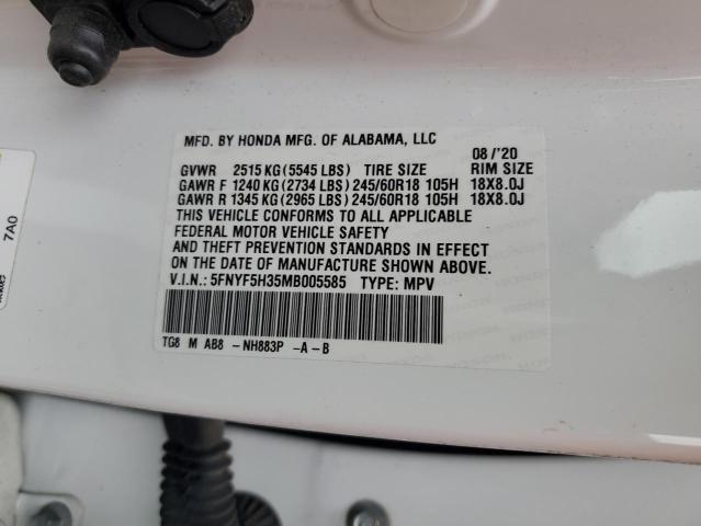 2021 HONDA PILOT EX #3302777935