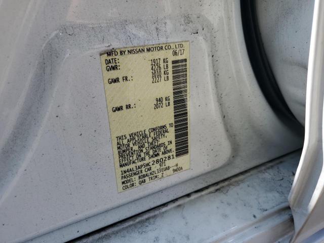 2017 NISSAN ALTIMA 2.5 - 1N4AL3AP5HC280281