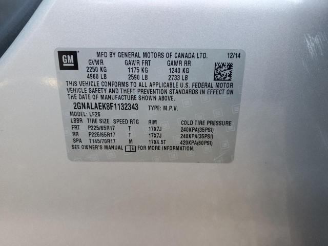 2015 CHEVROLET EQUINOX LS 2GNALAEK8F1132343