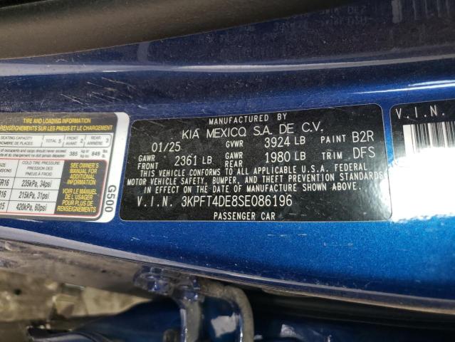 2025 KIA K4 LX 3KPFT4DE8SE086196