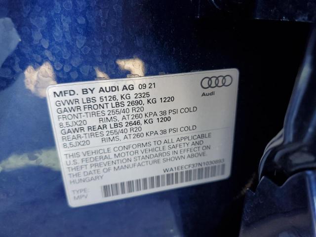 2022 AUDI Q3 PREMIUM WA1EECF37N1030893