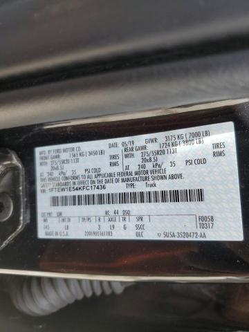 2019 FORD F150 SUPER - 1FTEW1E54KFC17436