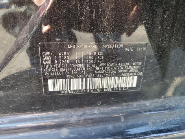 2018 SUBARU IMPREZA - 4S3GKAA61J3612595