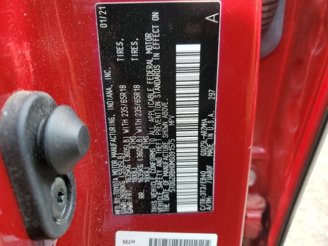 2021 TOYOTA HIGHLANDER 5TDGZRBH0MS091575