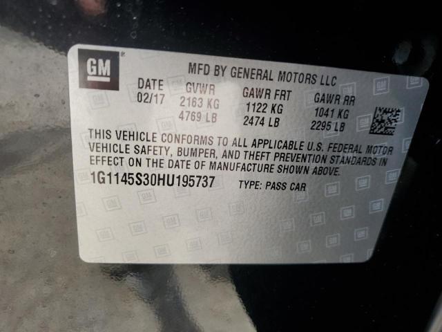 2017 CHEVROLET IMPALA PRE 1G1145S30HU195737