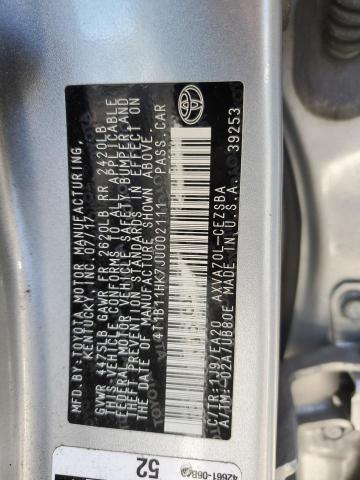 2018 TOYOTA CAMRY L 4T1B11HK7JU002111