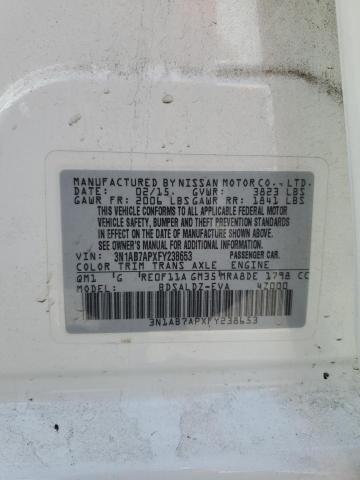 2015 NISSAN SENTRA S 3N1AB7APXFY238653