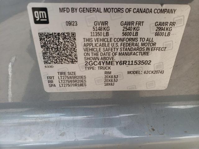 2024 CHEVROLET SILVERADO - 2GC4YMEY6R1153502