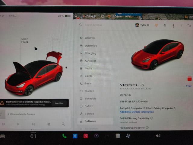 2020 TESLA MODEL 3 5YJ3E1EA1LF784975