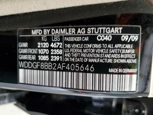 2010 MERCEDES-BENZ C 300 4MAT - WDDGF8BB2AF405646