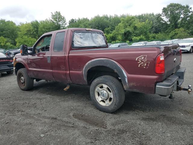 FORD F250 SUPER DUTY 2012 maroon 4dr ext gas 1FT7X2B62CEC21162 photo #3