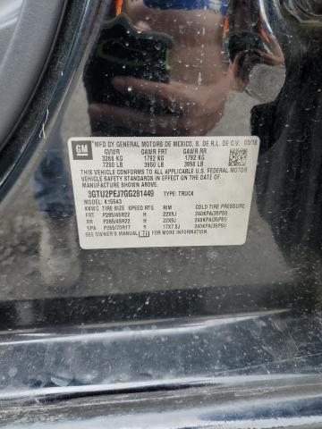 2016 GMC SIERRA K15 - 3GTU2PEJ7GG281449