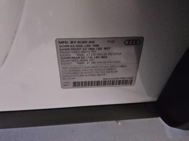 2023 AUDI E-TRON PRE WA1LAAGE1PB017853