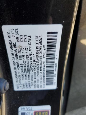 2015 HONDA CR-V EXL 2HKRM4H76FH624790