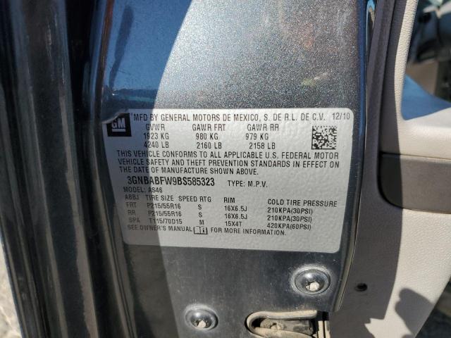 2011 CHEVROLET HHR LT - 3GNBABFW9BS585323