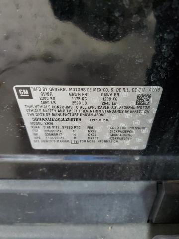 2018 CHEVROLET EQUINOX LT 3GNAXUEU0JL280789