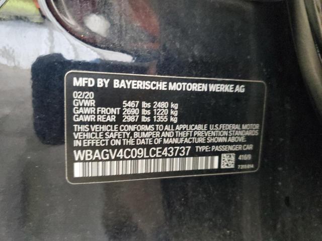 2020 BMW 840XI WBAGV4C09LCE43737