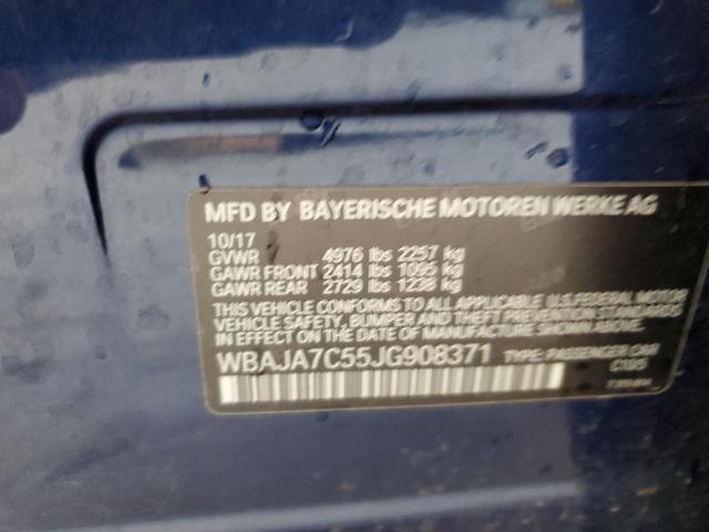 2018 BMW 530 XI WBAJA7C55JG908371