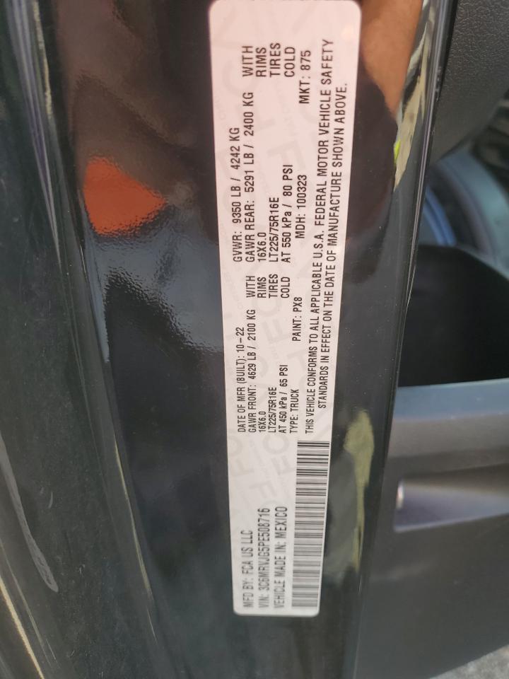 RAM PROMASTER 3500 HIGH