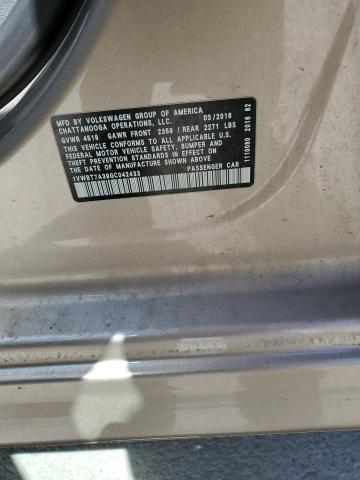 2016 VOLKSWAGEN PASSAT SE 1VWBT7A39GC042433