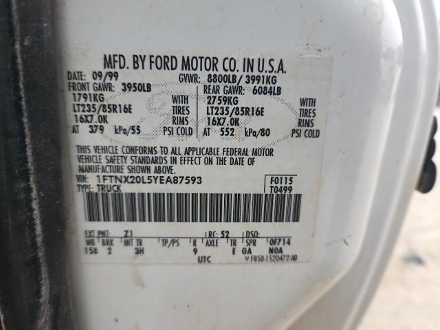 2000 FORD F250 SUPER #3301884438