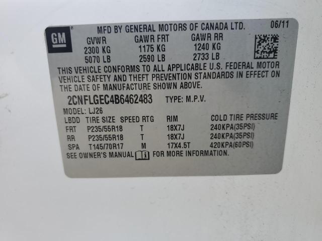 2011 CHEVROLET EQUINOX LT - 2CNFLGEC4B6462483