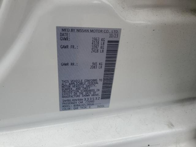 2024 NISSAN ALTIMA SV - 1N4BL4DV4RN333532