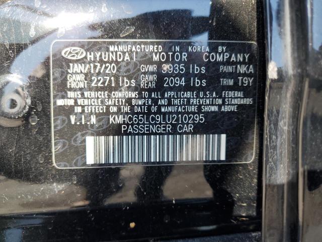 2020 HYUNDAI IONIQ BLUE KMHC65LC9LU210295
