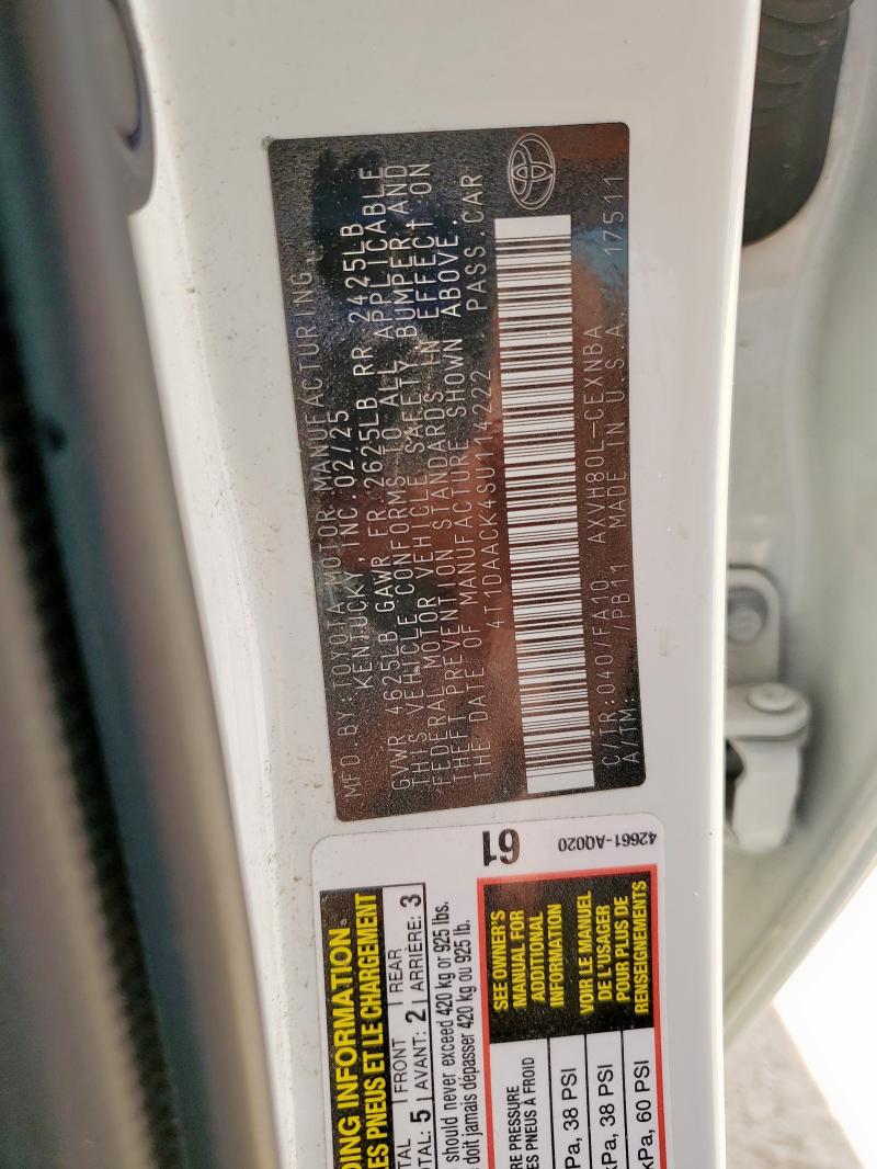 2025 TOYOTA CAMRY XSE - 4T1DAACK4SU114222